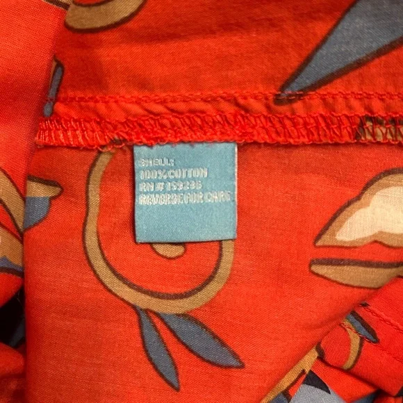 J. McLaughlin Lois button up blouse coral floral sz L - Picture 4 of 5